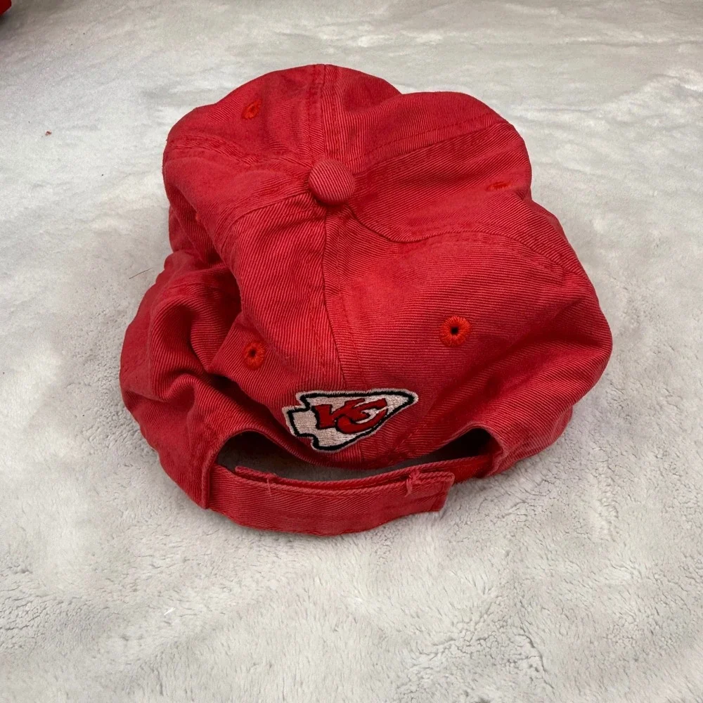 NFL Team Apparel Kansas City Chiefs Hat‎ Cap Red Adjustable